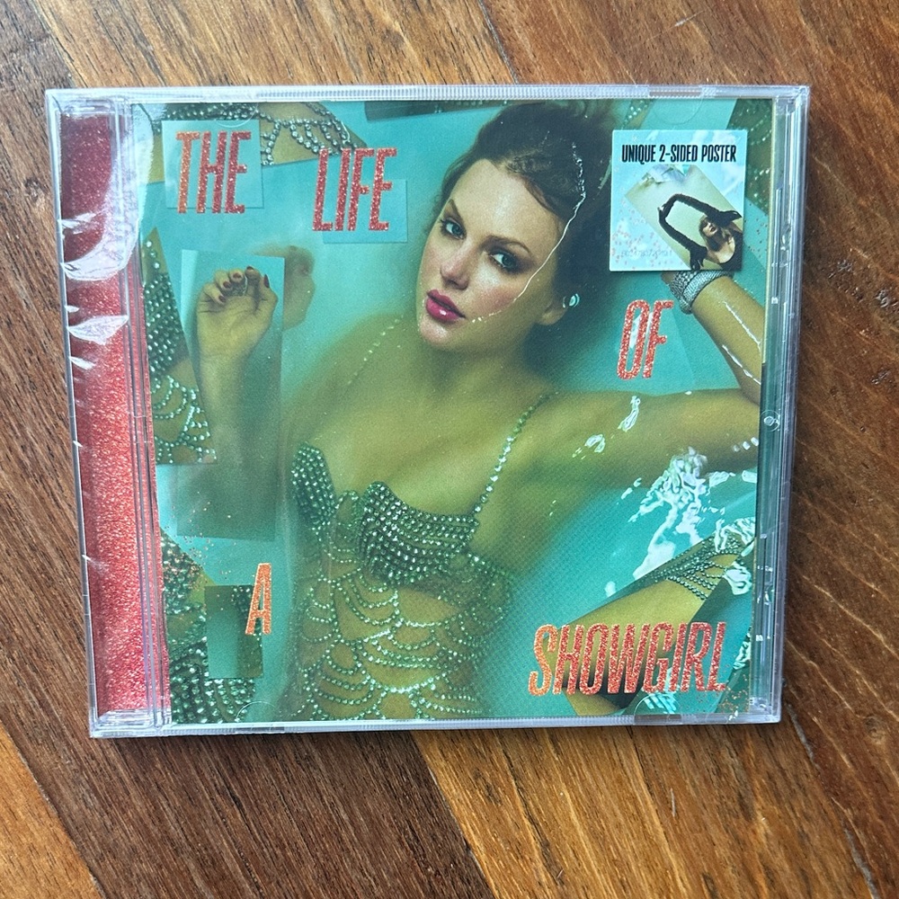 *unopened* Taylor Swift The Life of a Showgirl album with poster